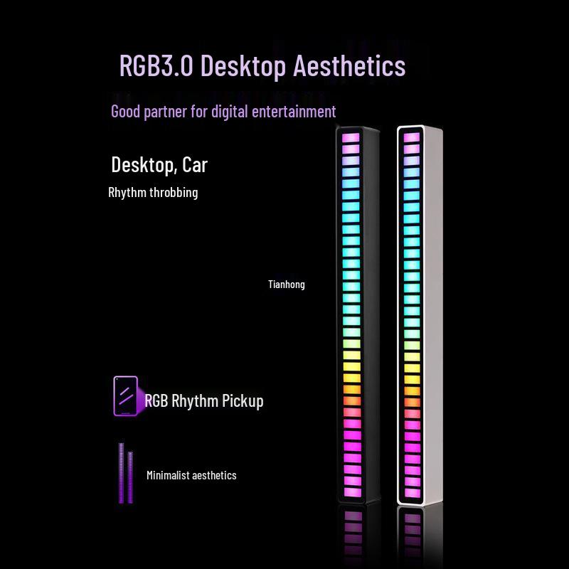 Atmosphere Light Speaker for Gaming Rooms: Creative Desktop Music and Rhythm Sound Control Decoration