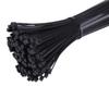 Black Cable Ties, 500mm, 250 Pieces, Long, Garden Cable Management, Durable, Outdoor Use