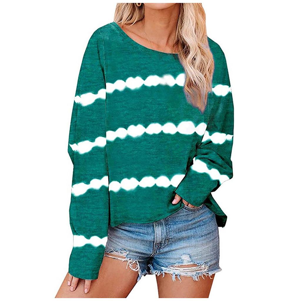 Women's Casual  Solid Color Long Sleeve Top Pullover Sweatshi