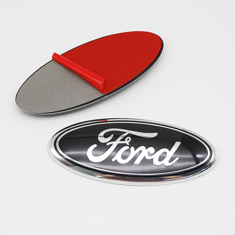 1Pc 17.5cm ABS Replacement Emblem Badge For Ford Edge Ranger Front Hood Trunk Fusion Focus Escape Fiesta Transit Auto Accessory