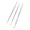 Dental Stainless Steel Tool Set: Probe, Mirror, Tartar Remover for Oral Care