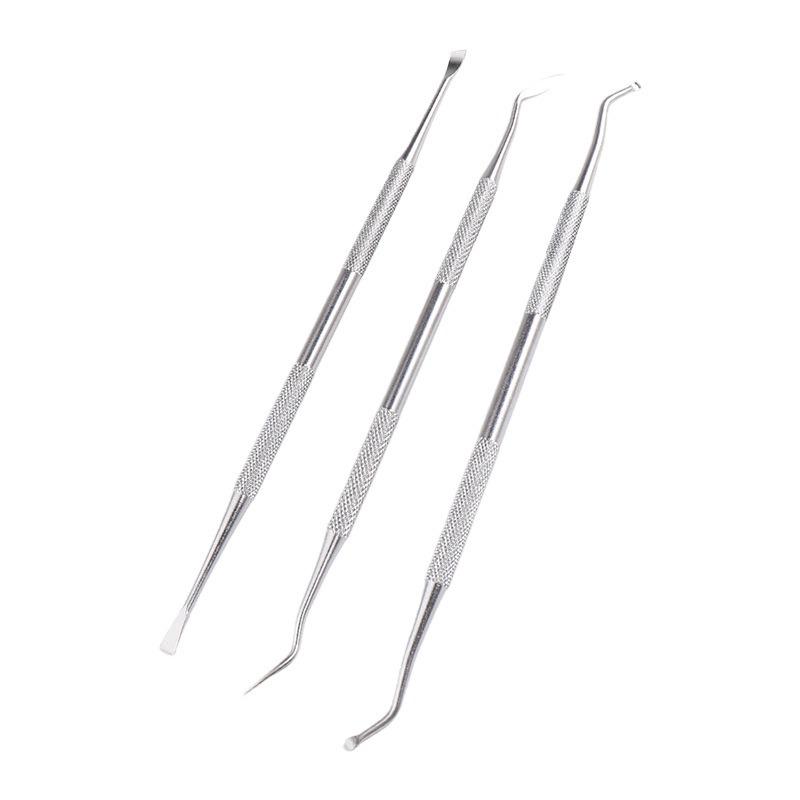 Dental Stainless Steel Tool Set: Probe, Mirror, Tartar Remover for Oral Care