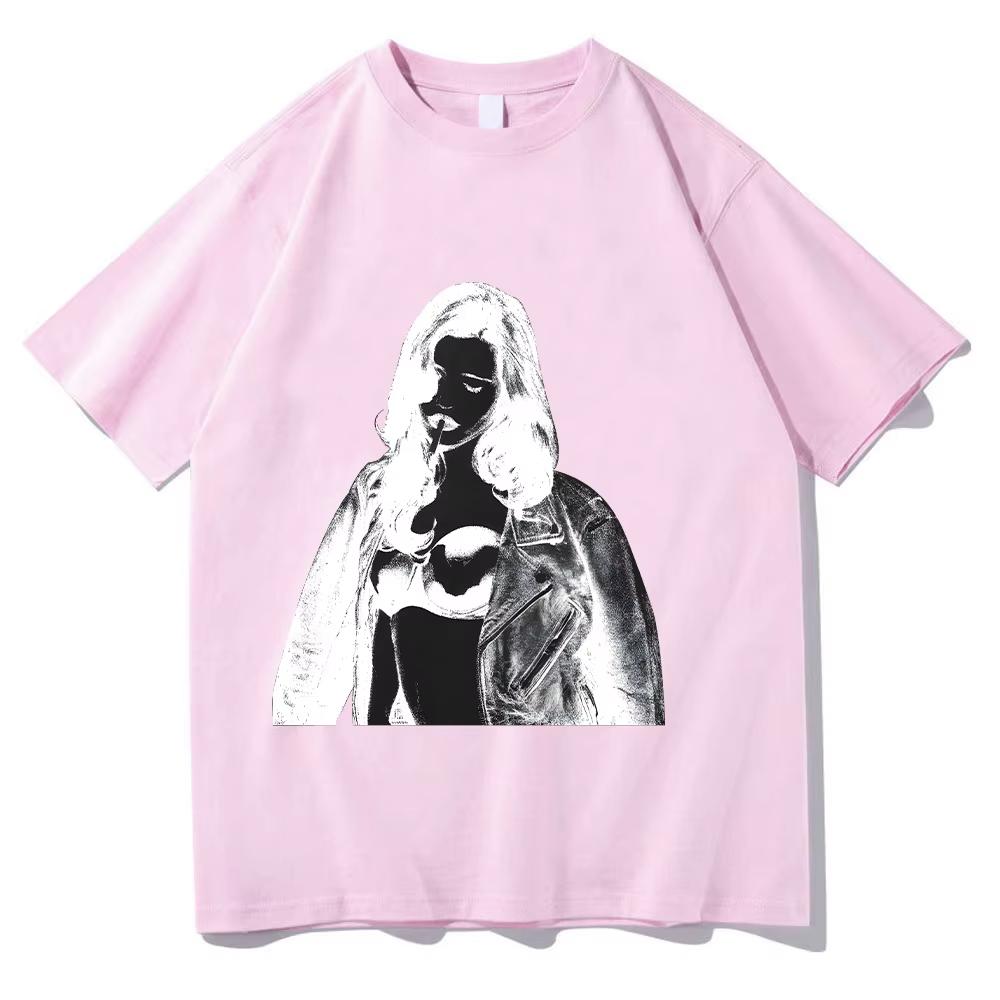 Nessa Barrett Photo Negative Tee Women Unisex T Shirts Vintage Leisure Tees Short Sleeve O Neck TShirt Pure Cotton New Arrival Top