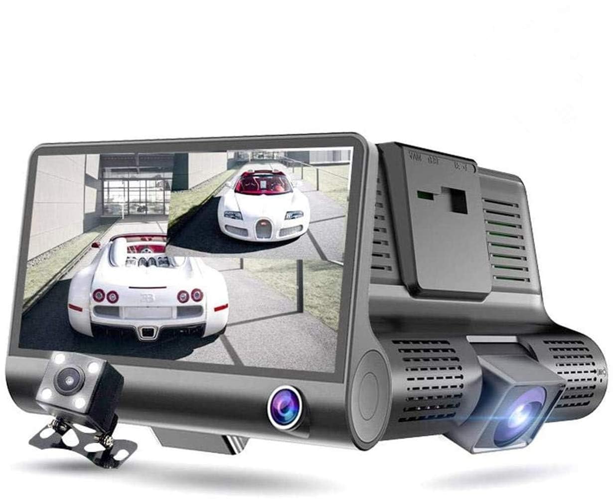 

Видеорегистратор Aokyoung, 3 камеры (передняя и задняя), функция WDR, функция ночного видения, видео чёрный