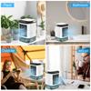 Portable Air Conditioner, Desktop Cold Fan with Colorful Atmosphere Light, Evaporative Air Cooler with Ice Box, 3 Wind