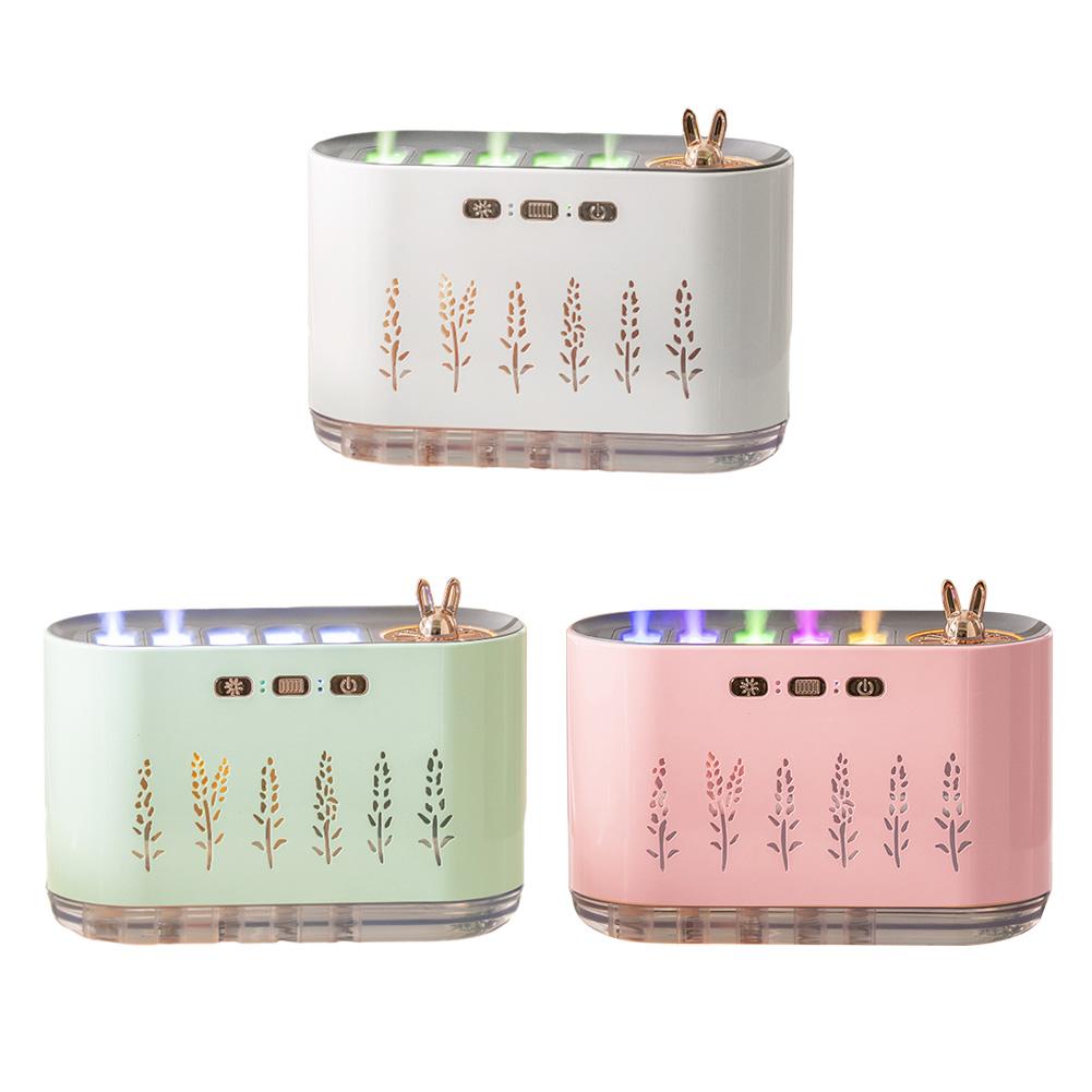 7 Colors LED Night Light Music Pickup Humidifier with 5 Nozzles Essential Oil Diffuser Cool Mist Humidifier for Home Office Yoga