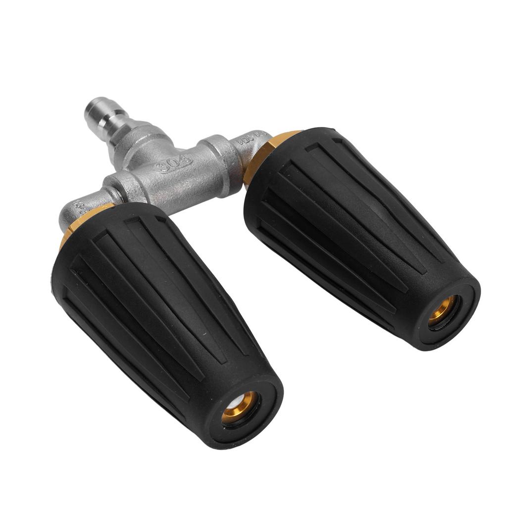 Pressure Washer Double   Nozzle 1Celsius4 Inch Stainless Steel 4000psi Double Rotating   Nozzle for Garden Cars Cleaning
