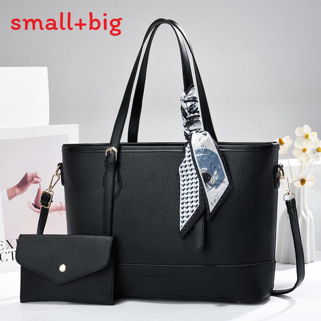 Pu Leather Large Tote Bag For Women With Zipper Pocket And Inner Compartments For Daily Commuting