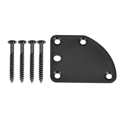 5-Loch Halsplatte für ST E-Gitarre Deluxe Stil DIY Ersatzteile(Schwarz)