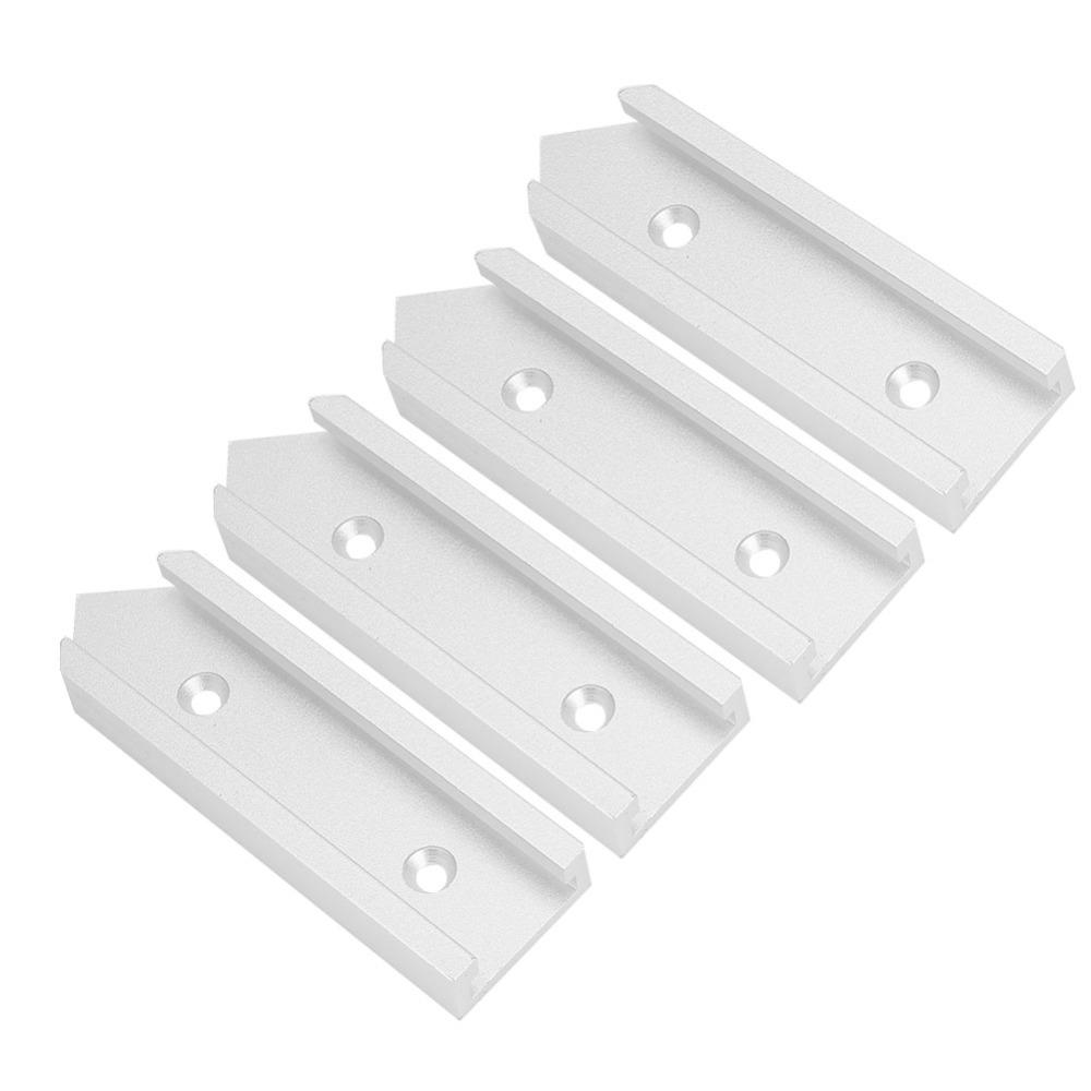 4pcs 30mm Width Miter Track Jig Fixture Aluminum Alloy Slot Connector Woodworking