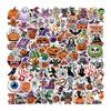 100 Pieces Halloween Pumpkin, Scary Stickers, Cake Stickers For Tableware, Notebook, Luggagen