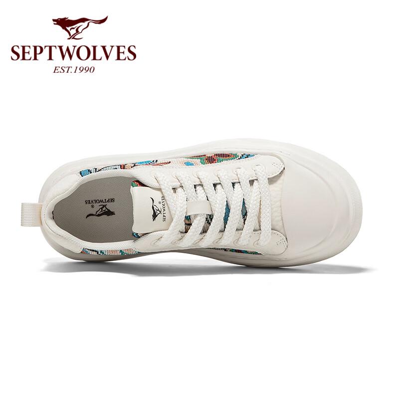 Septwolves Men's Breathable Embroidered Low-Top Canvas Shoes