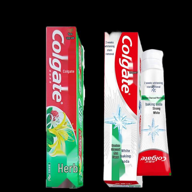 Colgate Herbal & Charcoal Mint Toothpaste Bundle