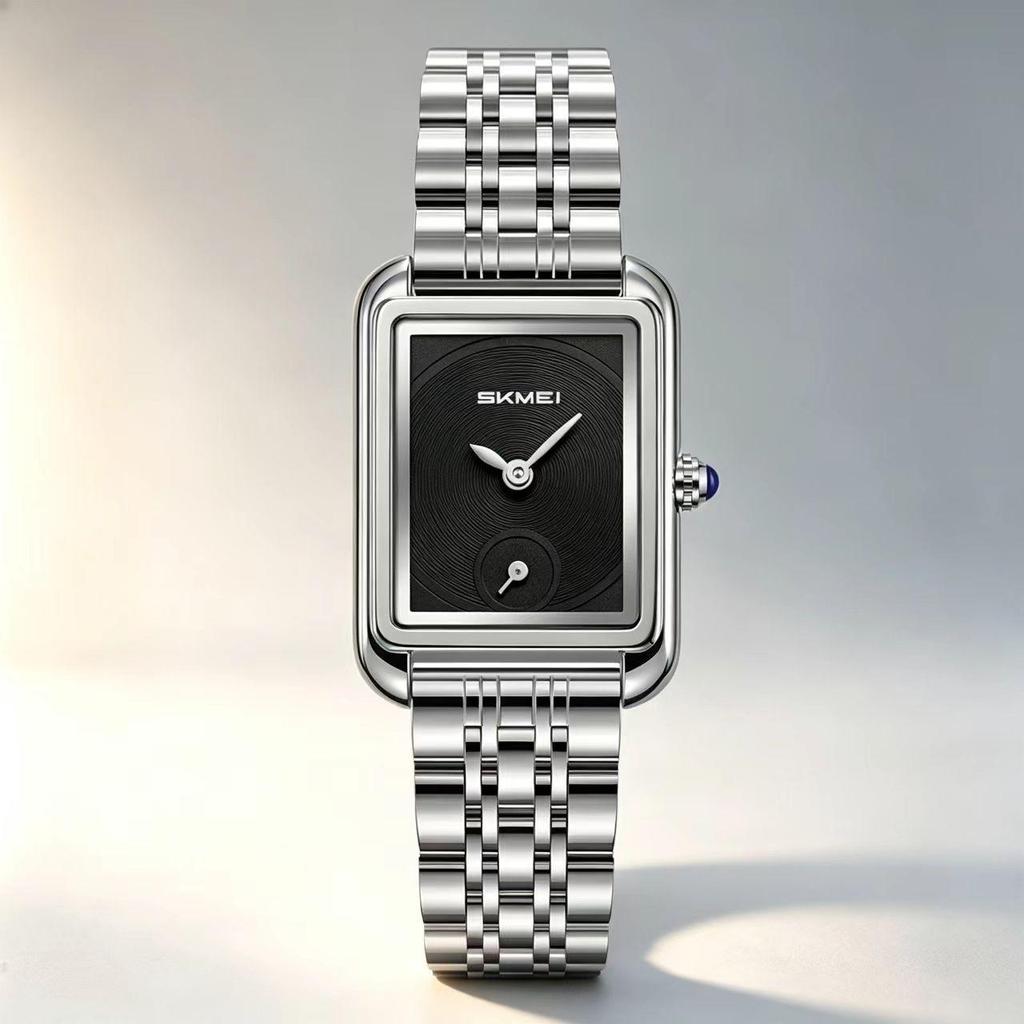 Damen-Quarzuhr SKMEI Quadratisch Gold Edelstahl 2670