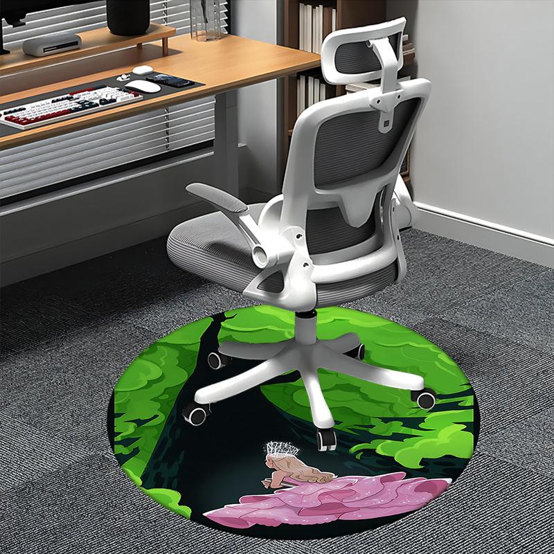 

Fairy Tale Princess,Forest Monster Shadow Chair mat Round Rug Office carpet, Non slip, Suitable for Living Rooms, Bedrooms,Decor1205927a 80cm by 80cm