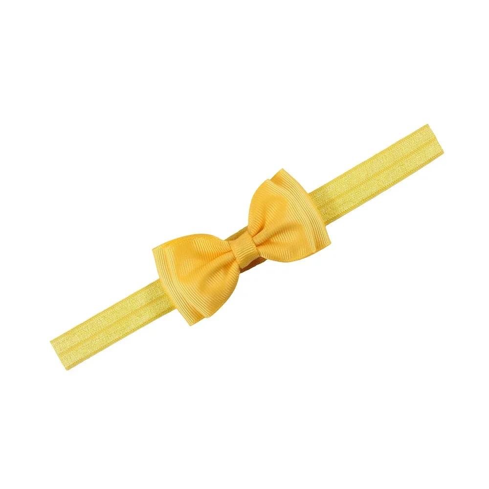 New 1PCS 8*4cm Double Layer Bows Baby Girls Hairband Grosgain Ribbon Bow Headband Toddler Kids Hair Accessories Photo Props