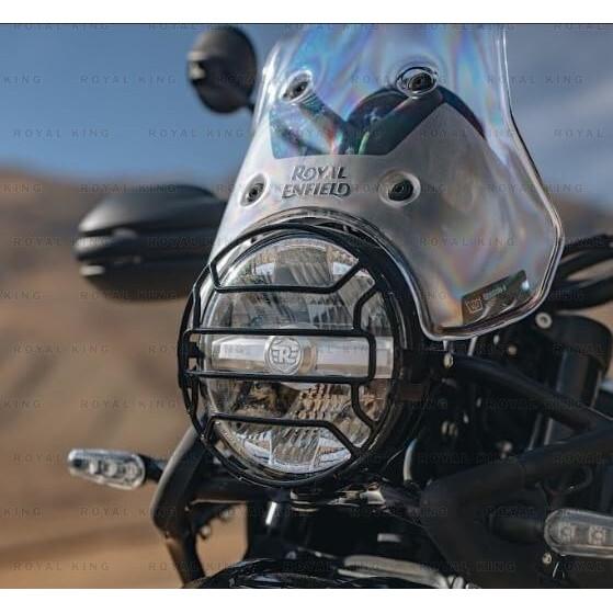 "Rejilla de Faro Negra Para Royal Enfield New Himalayan 450"