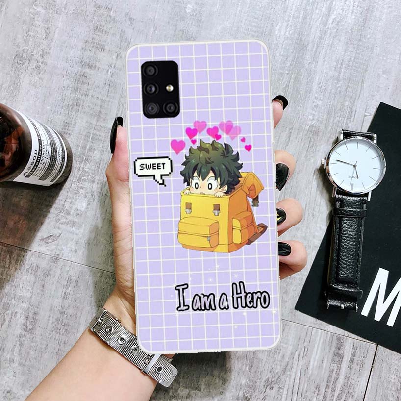 My Hero Academia Izuku Deku Phone Case For Samsung Galaxy A12 A22 A32 A42 A52 A72 A51 A71 5G A41 A31 A21 A02S M12 M21 M31 M30S
