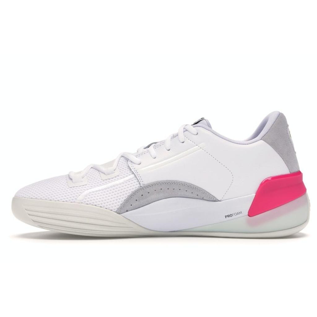 Puma Clyde Hardwood Pink Glow Unisex Sneakers Puma-White 193663-03