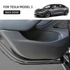 For Tesla Model Y Model 3 Model3 Modely Door Stickers Door Anti Kick Sticker Pad Leather Decals Protector Interior Accessories