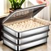 3Pcs Stainless Steel Food Storage Tray with Lid Barbecue Pan Practical Kitchen Serving Plate  Picnic