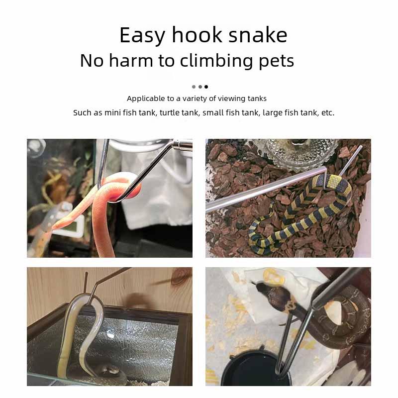 Retractable Stainless Steel Snake Hook - Reptile Catching Tool