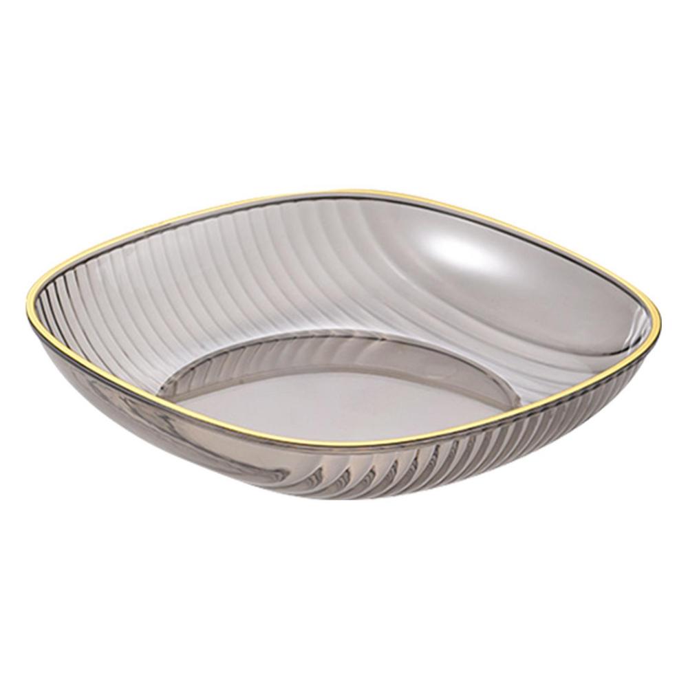 

Тарелки для закусок прозрачные домашние многофункциональные маленькие тарелки для торта многоразовые легкие роскошные гладкие квадратные тарелки для салата фруктов