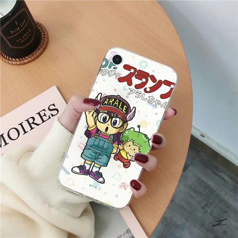 Cartoon Dr Slump Phone Case for iPhone 15 8 7 6 6S Plus X SE 2020 XR XS 14 11 12 13 Mini Pro Max Mobile Case