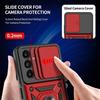 Coque de protection pour Samsung Galaxy S25 Ultra - Antichoc - Support anneau rotatif - Rouge BOOLING®