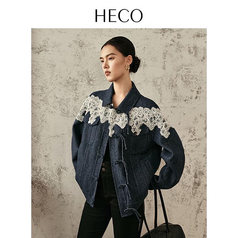 HECO New Chinese Style Wool Double-Faced Short Coat