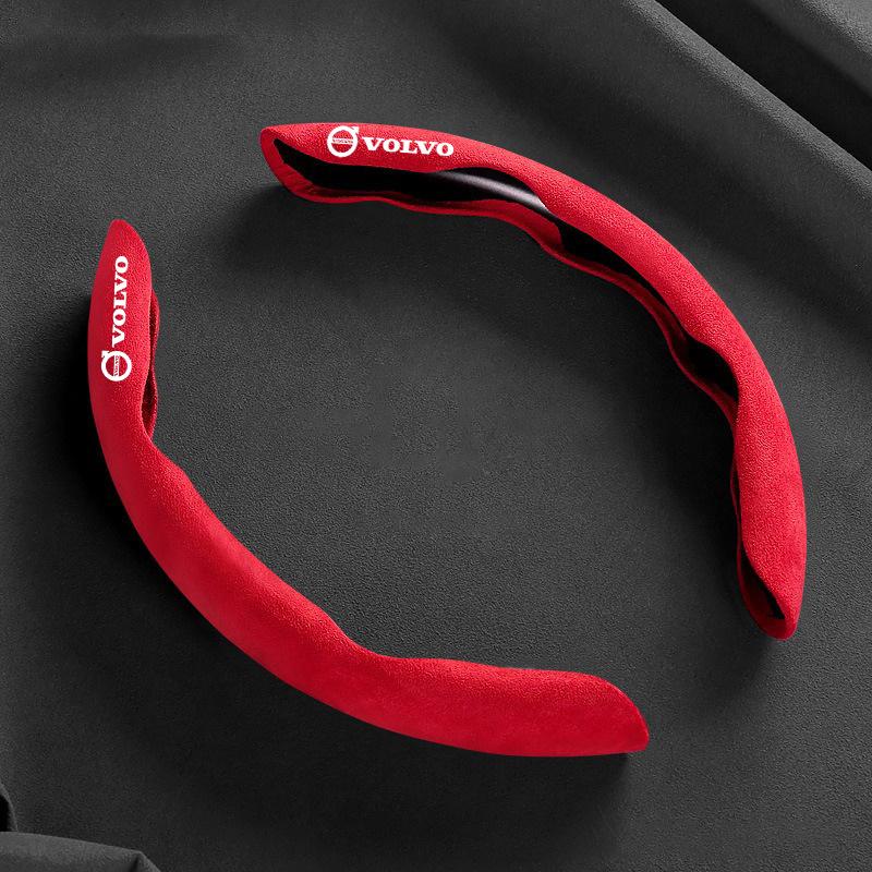 Wildleder Lenkradabdeckung Booster Rutschfeste Abdeckung Für Volvo R Design XC90 XC60 S60 V40 XC40 V60 V50 S40 XC70 C30 C70 C40 S70