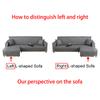 Solid Color One Piece Sectional Corner Sofa Cover Non-slip L Shape Sofa Couch Cover For Pet Washable Sofa Covers For Living Room