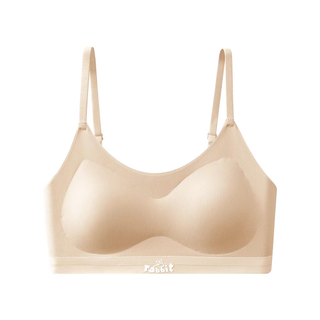Langsha Girls Underwear Girls Junior High School Development Period High School Sports Shock-proof Thin Shoulder Strap Vest Teen Bra