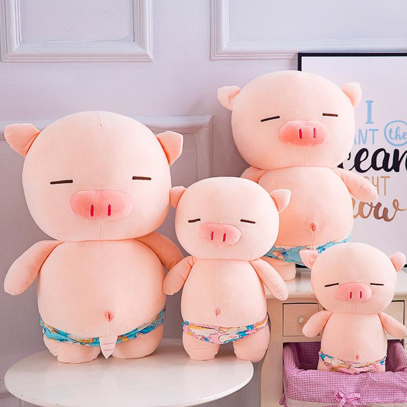 Same Style Beach Swimming Trunk Pig Pig Doll Street Stall Plush Toy Soft Rag Doll Doll