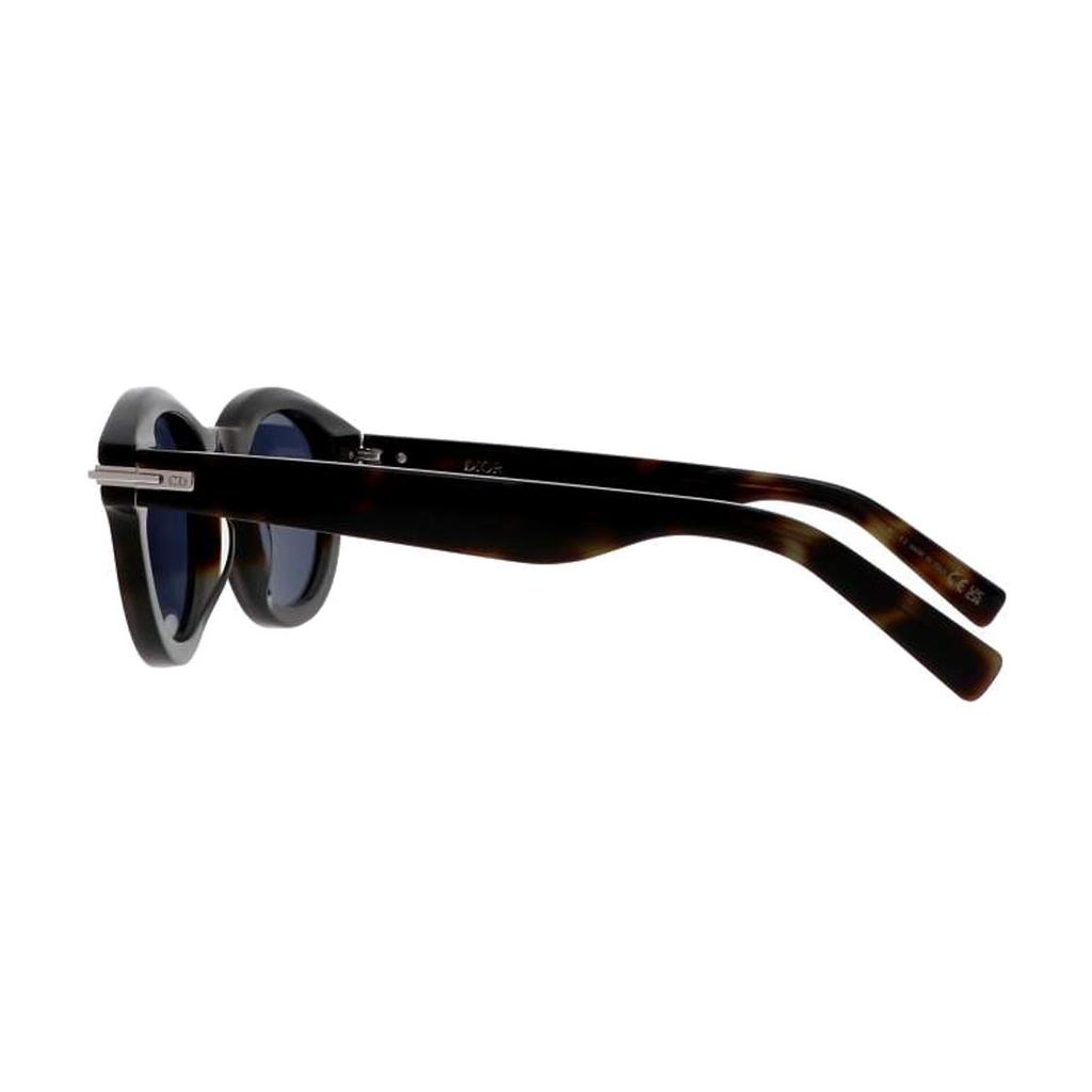 Dior Logo Letter Decoration Acetate Irregular Sunglasses Men Sunglasses Black DIORBLACKSUITR5I29B0