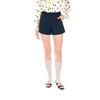 Black High-Waisted Women's A-Line Shorts - 2026 Spring/Autumn Korean Commuting Style, Versatile Slimming Outerwear.
