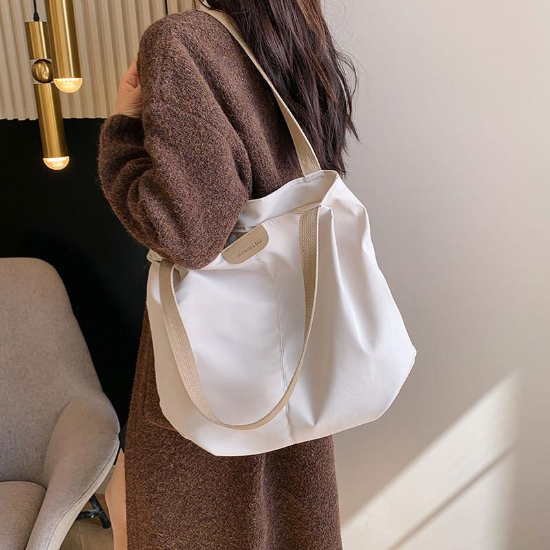 Large Capacity Japanese Style Canvas Tote Bag For Women Ideal For College Classes