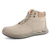 Insulated Suede Cowhide Construction Boots: Wear-resistant, Anti-smash, Puncture-proof, Anti-scald, and High-top for Autumn/Winter.