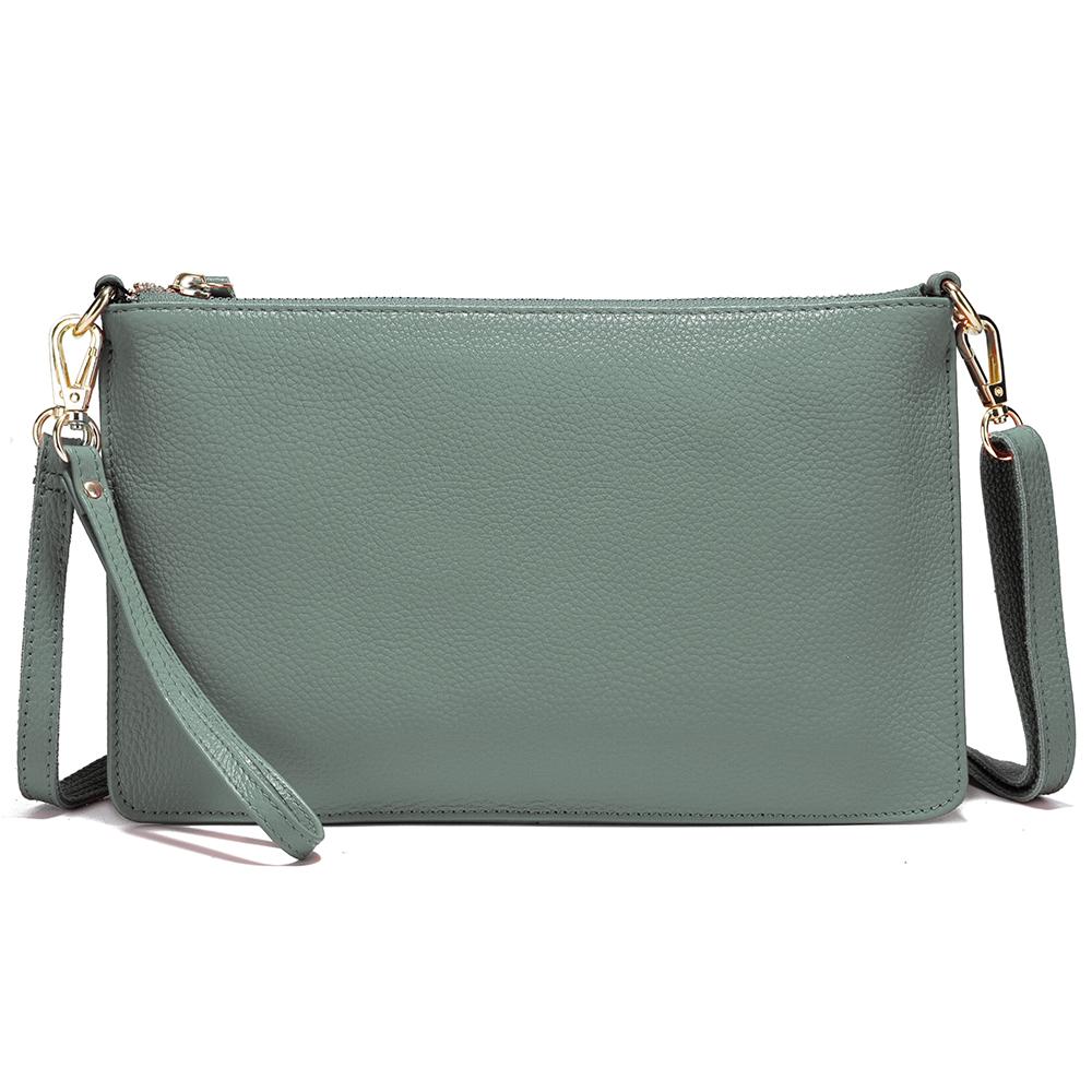 Zency Kvinner Skulderveske Myk Skinn Håndveske Clutch