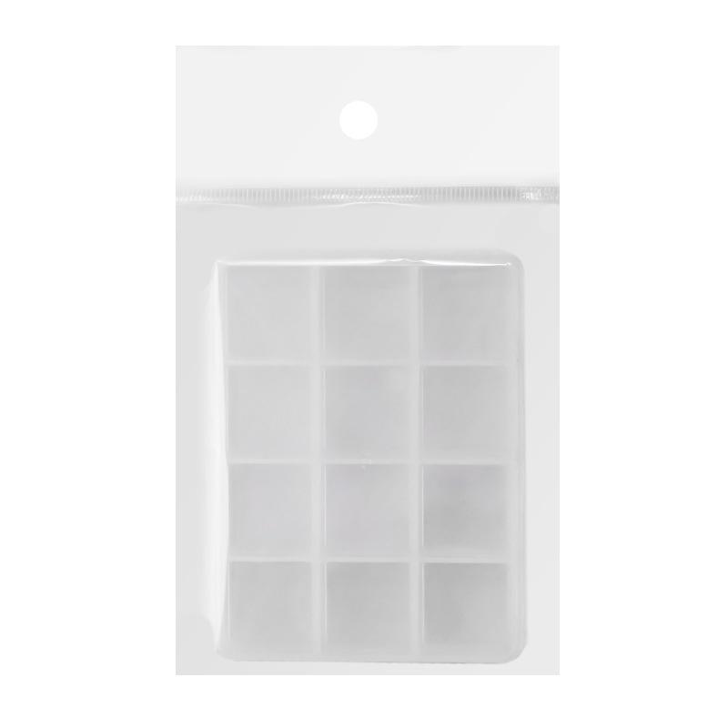 12-Compartment Transparent Storage Box for Nail Art Accessories, Beads, and Electronics