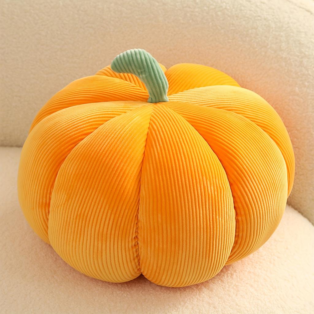18cm/7.09in 3D Pumpkin Pillow - Plush Fleece Floor Cushion for Halloween Decor, Cozy Throw Pillow for Couch, Party & Home Gifts
