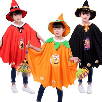 Halloween Party Adult Role Play Pumpkin Fantasy Costumes Cloak Stage Shawl Witch Hat Headband Set Holiday Dress Up Cosplay
