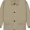Fear of God Essentials SS22 Mid-Length Windbreaker Jacket With Plain Buttons and Lapel Men Jackets Oak-Brown FOG-SS22-386