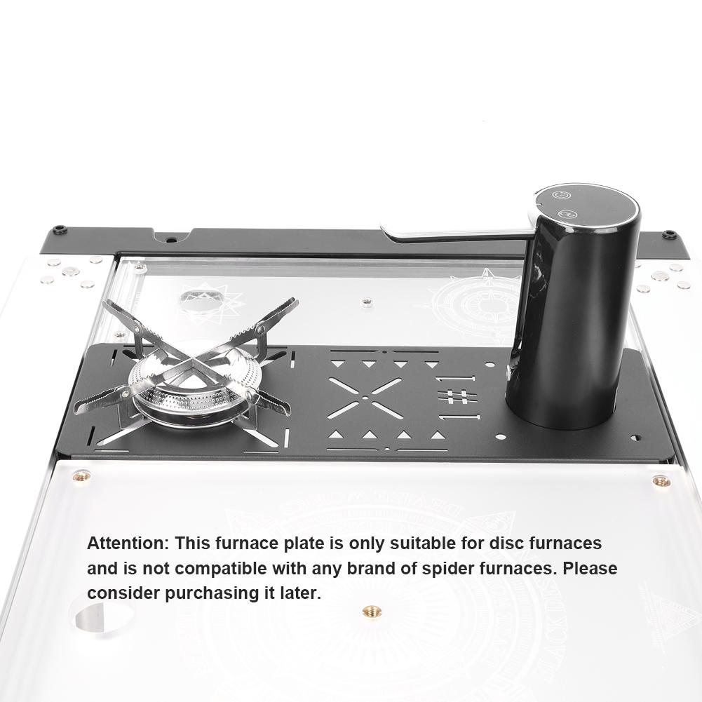 IGT Table Unit Plate with Foldable Water Suction Device Outdoor Stove Furnace Board Camping Stove Table Plate for Outdoor Hiking