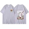 2026 One Piece 2026 Unisex Black T  Shirt Front Chibi Luffy Skull Comfortable summer loose Unisexs Tshirt