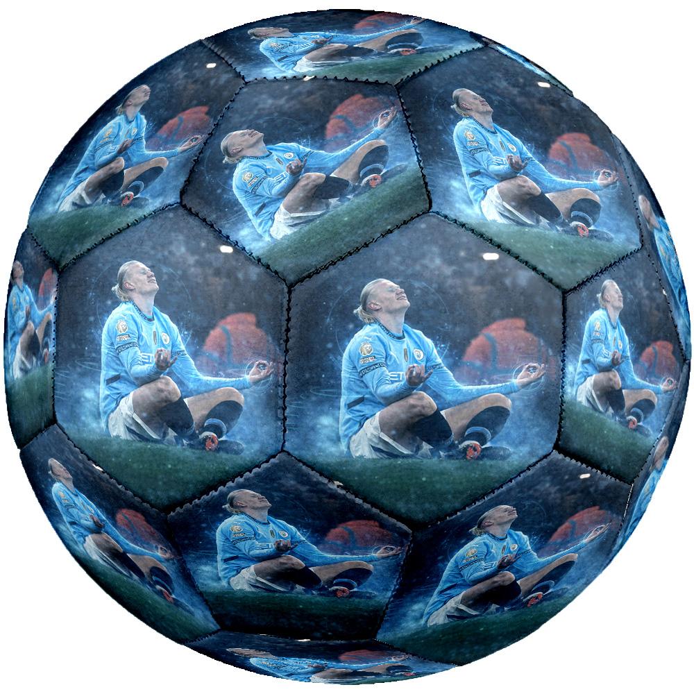 Soccer Player Action Size 5 Soccer Ball Machine-Stitched Indoor/Outdoor Training and Matches Surprise Collection Gift