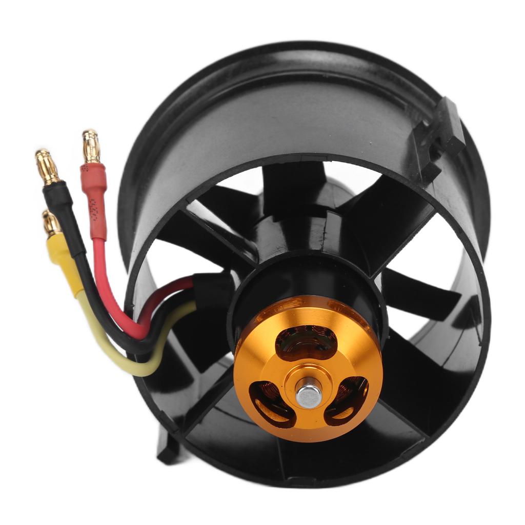 Ducted Fan 6 Blades 70mm High Rigidity Brushless Motor for Romote Control Airplaner