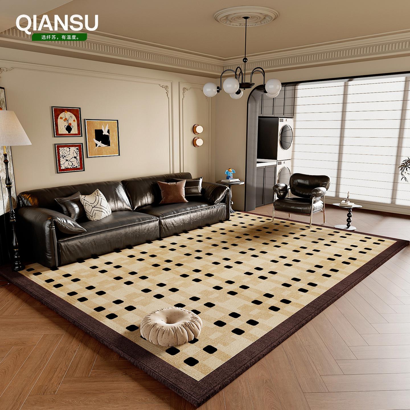 

Vintage Carpet Living Room Floor Mat Large Area Carpet Home Bedroom Bedside Carpet Anti Dirty 80 * 120cm