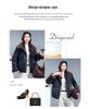 Women's Plus Velvet Cropped Denim Jacket - Winter 2025 Trendy Fashion, Warm & Casual.