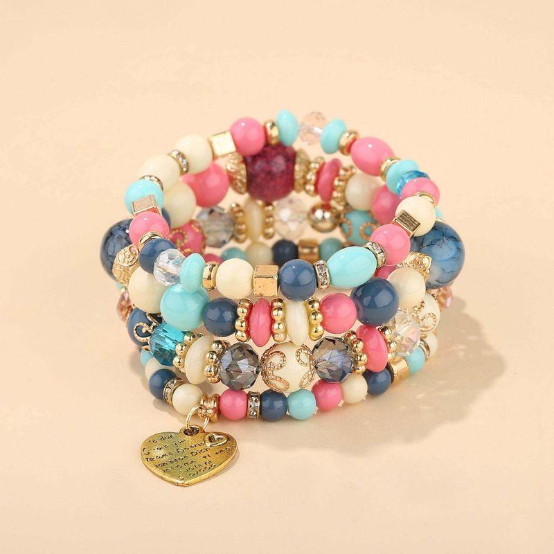 Multi-Layer Elastic Bracelet Fashion Wooden Bead